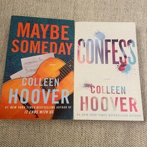 Colleen Hoover Books Set of 2 Bundle Confess & Maybe Someday